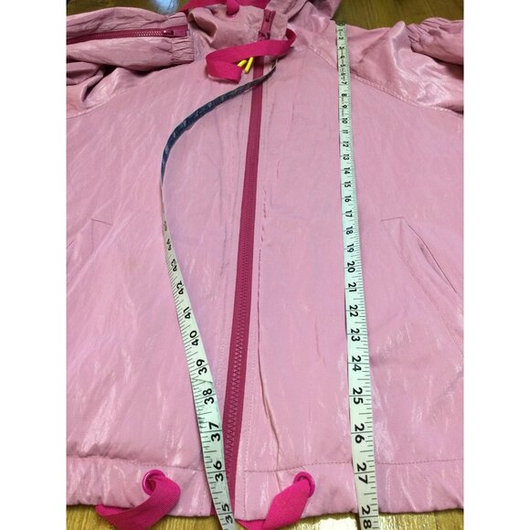 Nikki Jones Lightweight Luster Pink Bonbon Hooded Jacket Womens Size XS - Picture 10 of 10